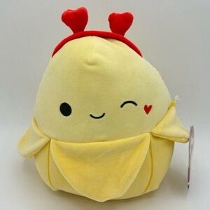 Squishmallow JUNIE the HEART HEADBAND‎ BANANA •HTF SIZE 8”•